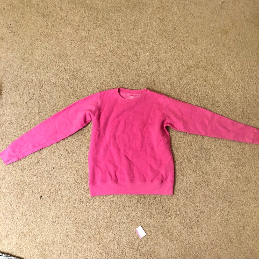Pink Hanes sweater